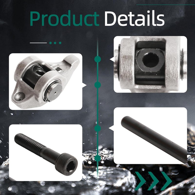 Riyhch LS1 Rocker Arms and Bolts with Trunion Kit Fit for LS2 LS6 LQ4 LQ9 LY5 LY6 LM7 4.8 5.3 5.7 6.0 L Engine Replace 10214664 12681275 - Image 4